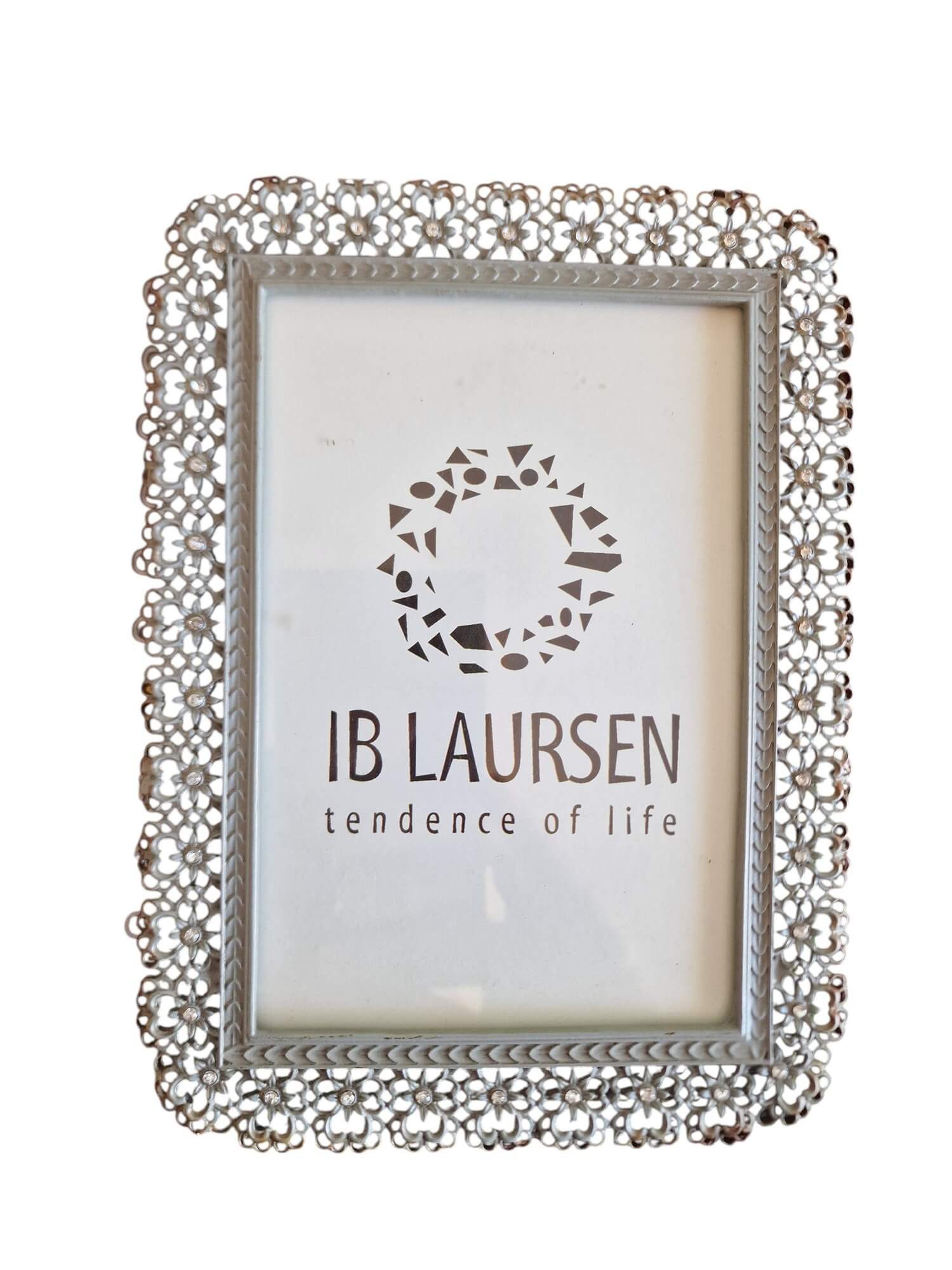 Ib Laursen Metallschild Barock Vintage Rahmen aus Metall mit Blumen, ideal für 10x15 cm Fotos, (1 Рамки)