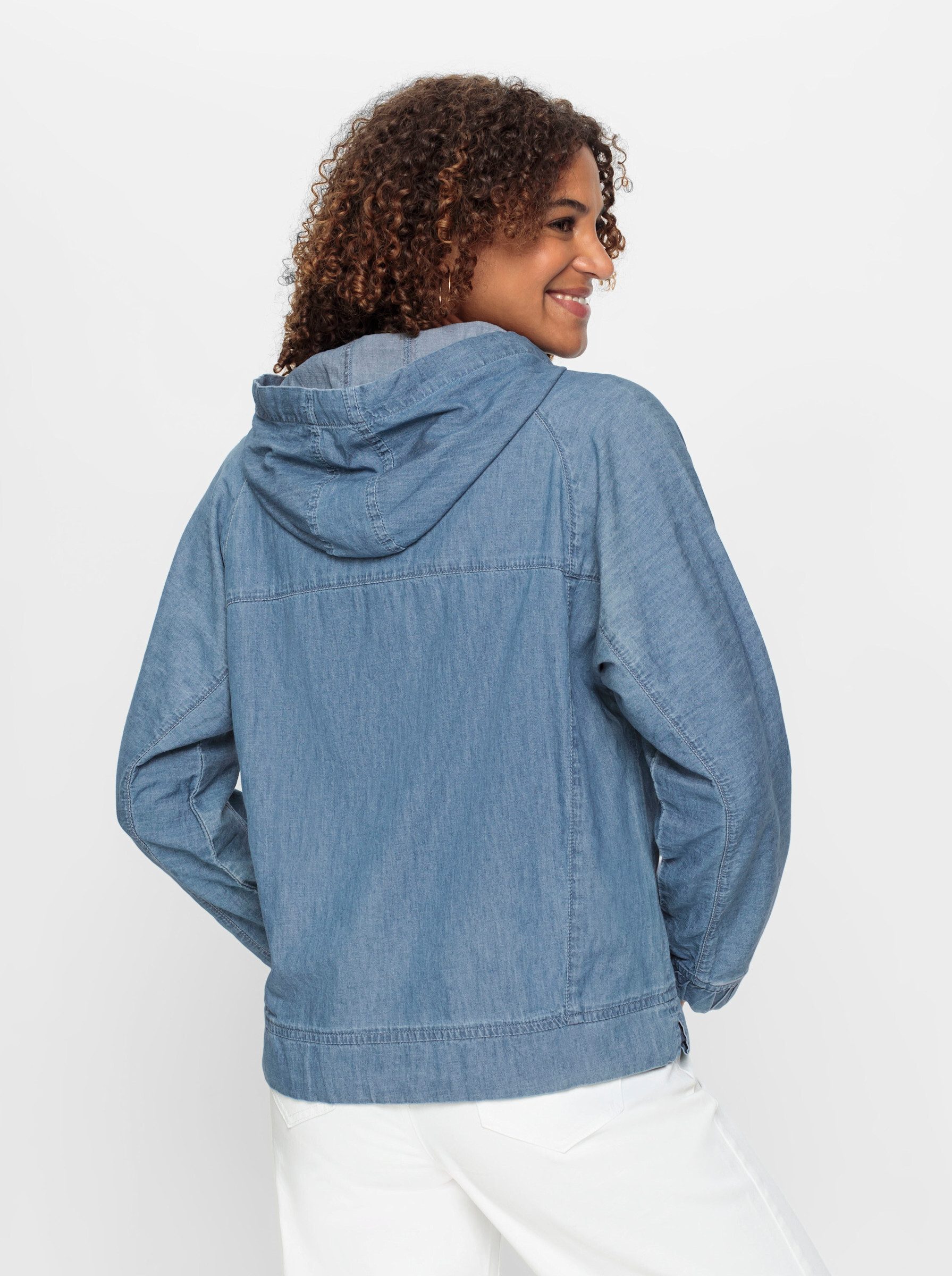 Witt Blusenblazer Jeans-Blouson Langarm