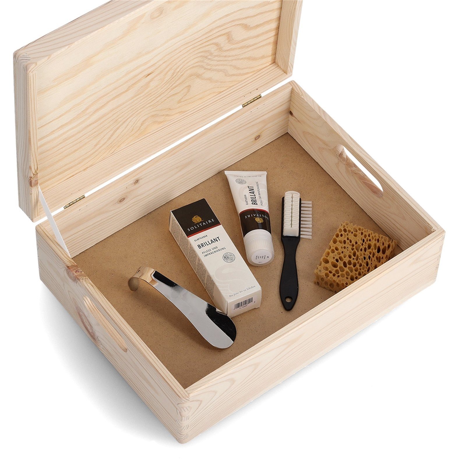 Zeller Present Aufbewahrungsbox Aufbewahrungsbox mit Deckel Ordnungskiste 40x30x14 (Stück, 1 St), Aufbewahrungskiste