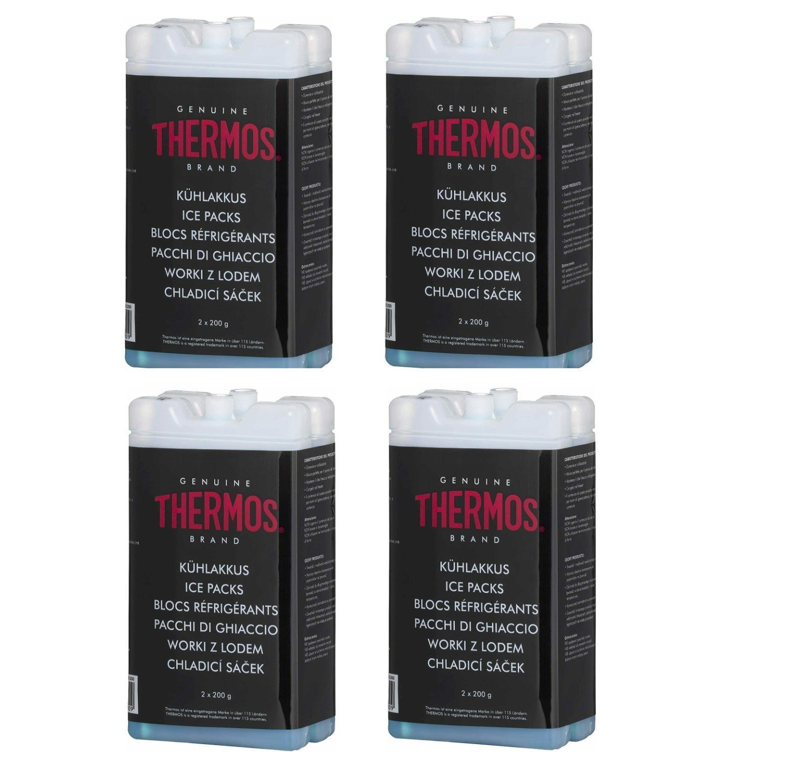 Kühlakku Kühlakku Kühlpack PREMIUM 8x 200ml Kühlelemente für Kühltasche Kühlbox