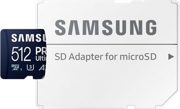Samsung Pro Ultimate 512 GB Speicherkarte (512 GB, Video Speed Class 30 (V30)/UHS Speed Class 3 (U3), 200 MB/s Lesegeschwindigkeit)