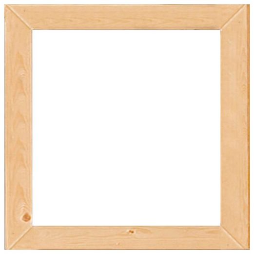 KARIBU Fenster BxT 60x60 cm, 19 mm, Aus nordischer Fichte