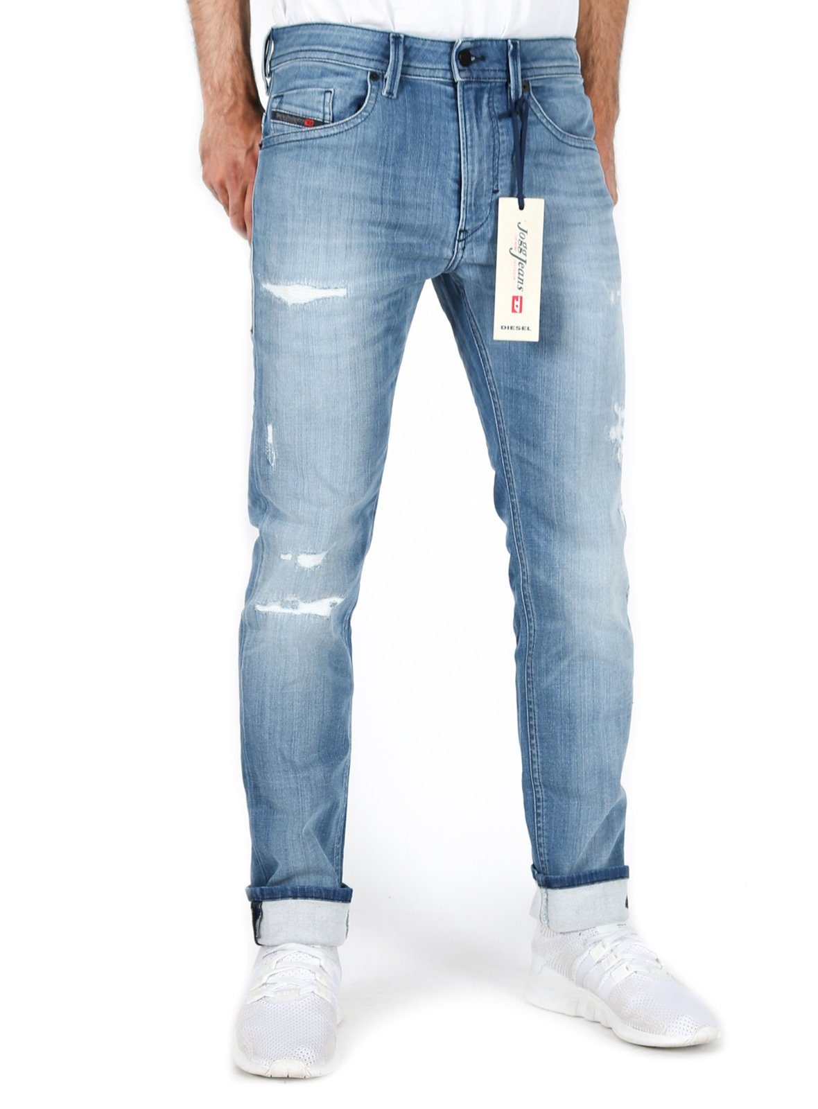 Diesel Slim-fit-Jeans Diesel Herren Slim Fit Stretch Jogg Jeans Hose Hell  Blau, Thommer-T 8880T online kaufen | OTTO
