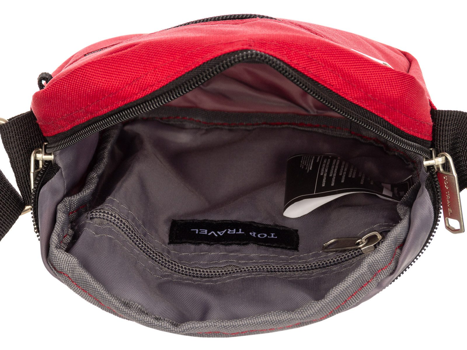 Top Travel Umhängetasche 422431 Umhängetasche Reißverschlusstasche (1-tlg), Zwei-Wegereißverschluss