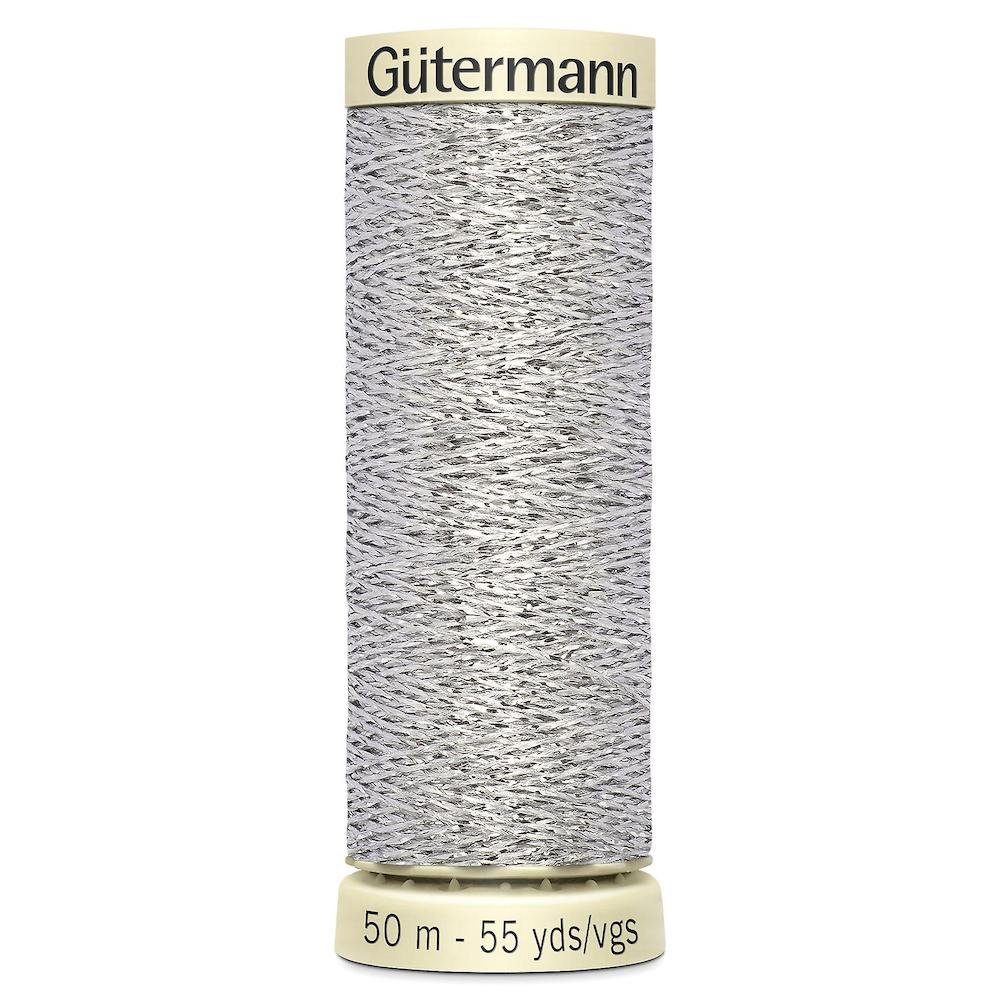 Gütermann Dekofigur Metalleffekt-Faden W 331 50 m W331 0041 silber