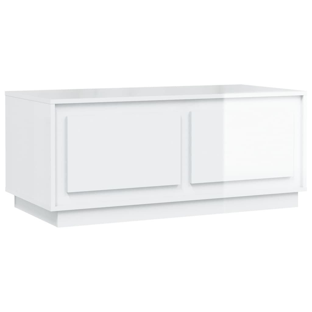 vidaXL Couchtisch Couchtisch Hochglanz-Weiß 102x50x44 cm günstig online kaufen