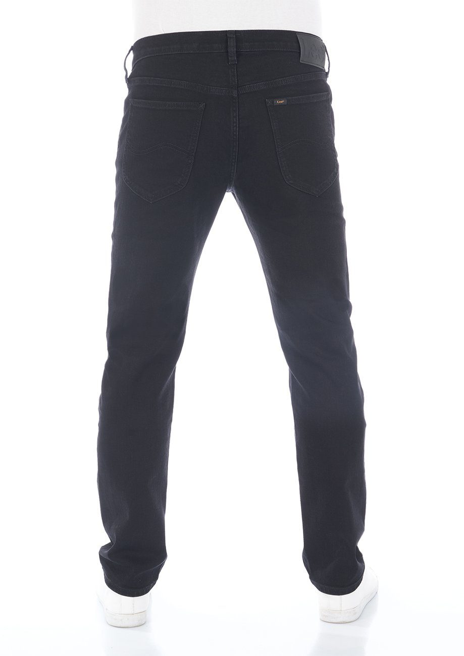 Fly Rinse Lee® (LSS3PCQE3) Straight-Jeans Stretch mit Herren Daren Black Fit Zip Regular Denim Jeanshose Hose