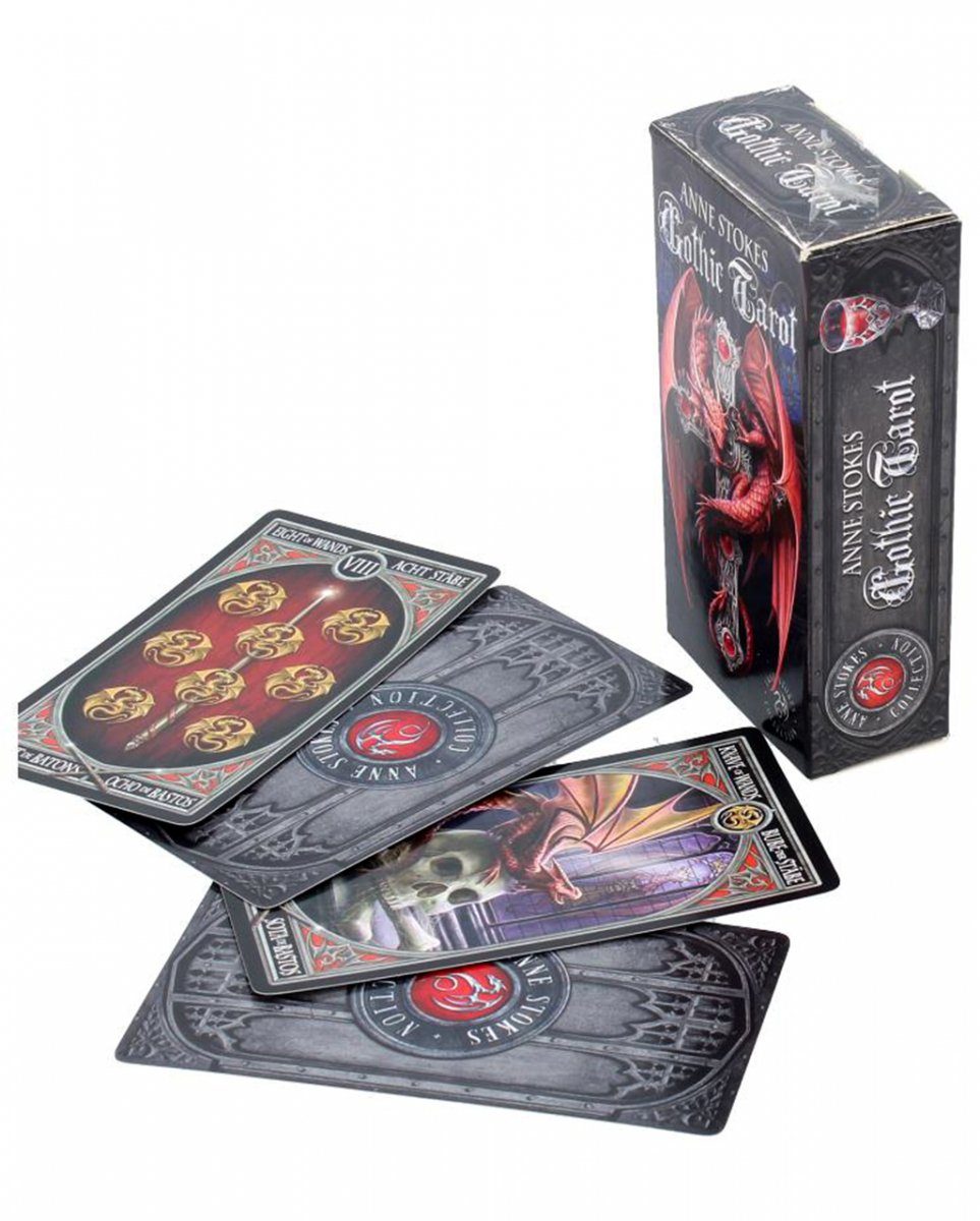 Nemesis Now Dekofigur Anne Stokes Tarot Karten mit Gothic Motiv