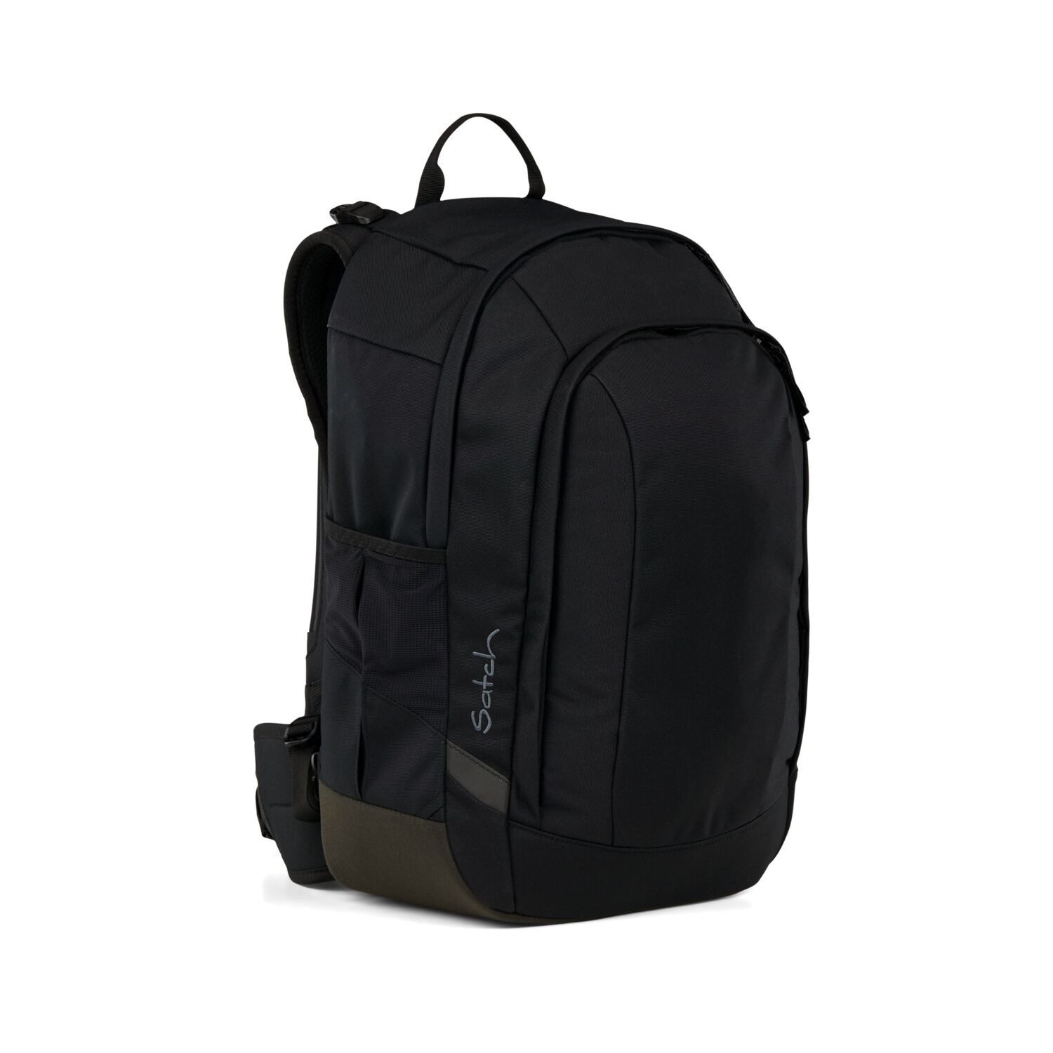 Satch Schulranzen Schulrucksack-Set AIR Blackjack 3-teilig (3-teilig), Schulranzen, ergonomisch, Laptop-Fach, Your-Size-System