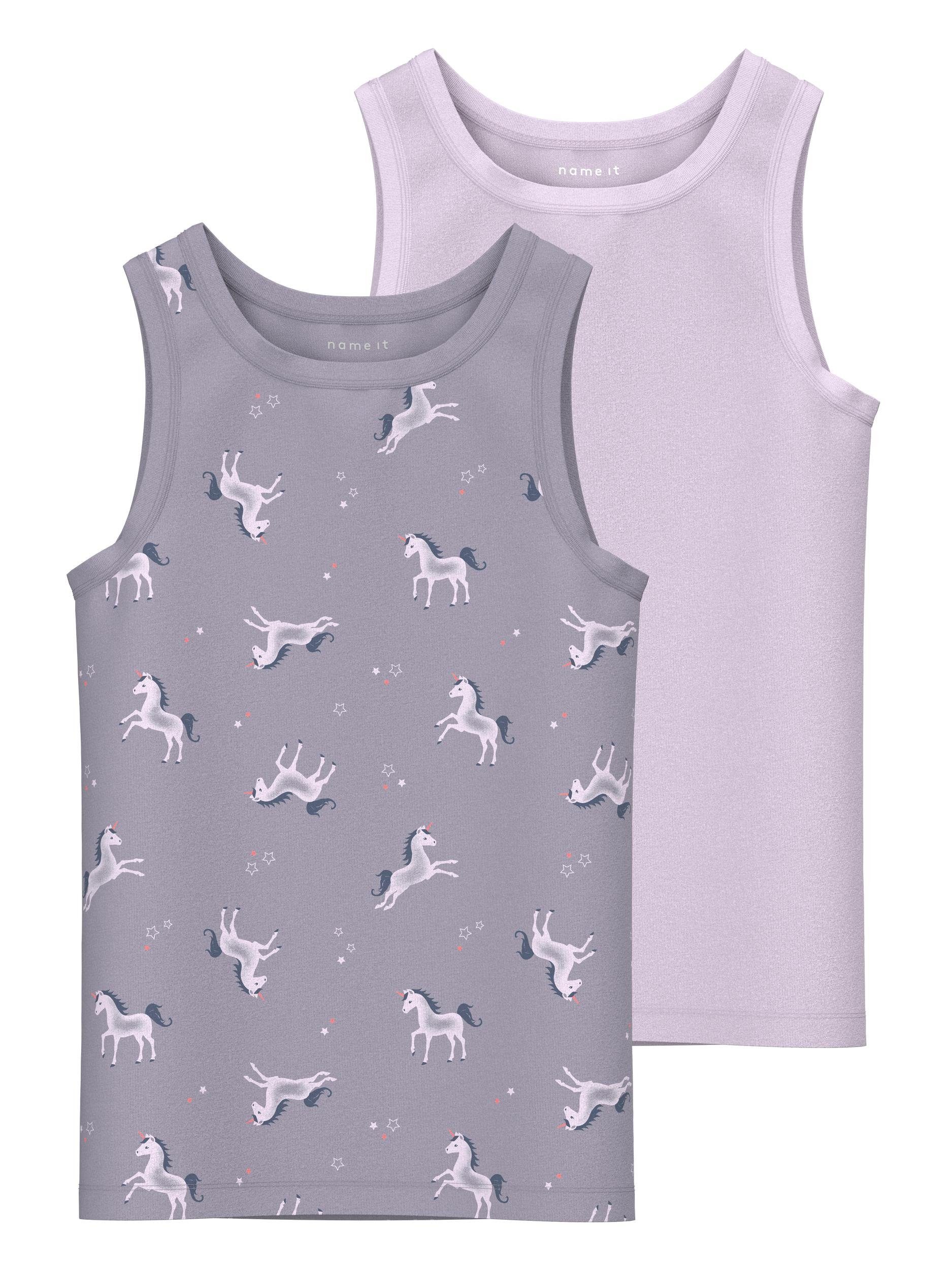 2P NOOS TOP NMFTANK (Packung, Name UNICORN It 2-St) LAVENDER Unterhemd