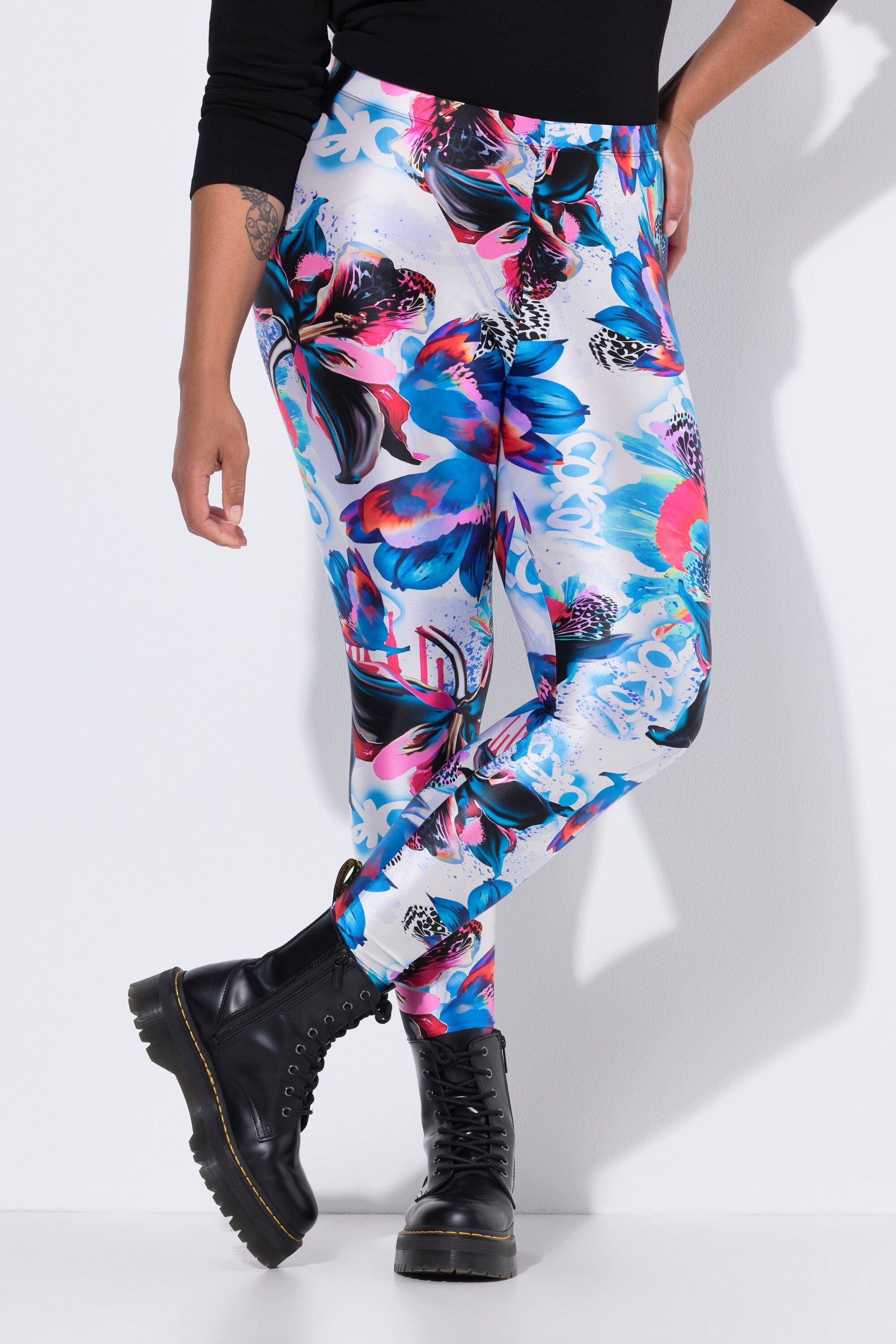 Angel of Style Leggings Leggings Slim Fit Schmetterlings/Blumen-Muster günstig online kaufen