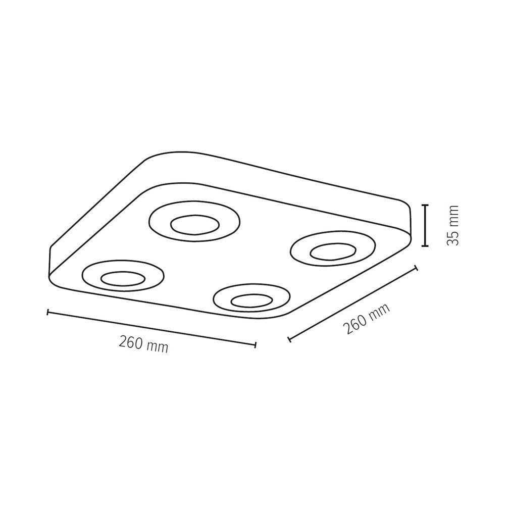 SPOT Light LED Deckenleuchte SUNNIVA, LED fest integriert, Warmweiß,  Inklusive LED-Leuchtmittel, aus Eichenholz massiv, Naturprodukt