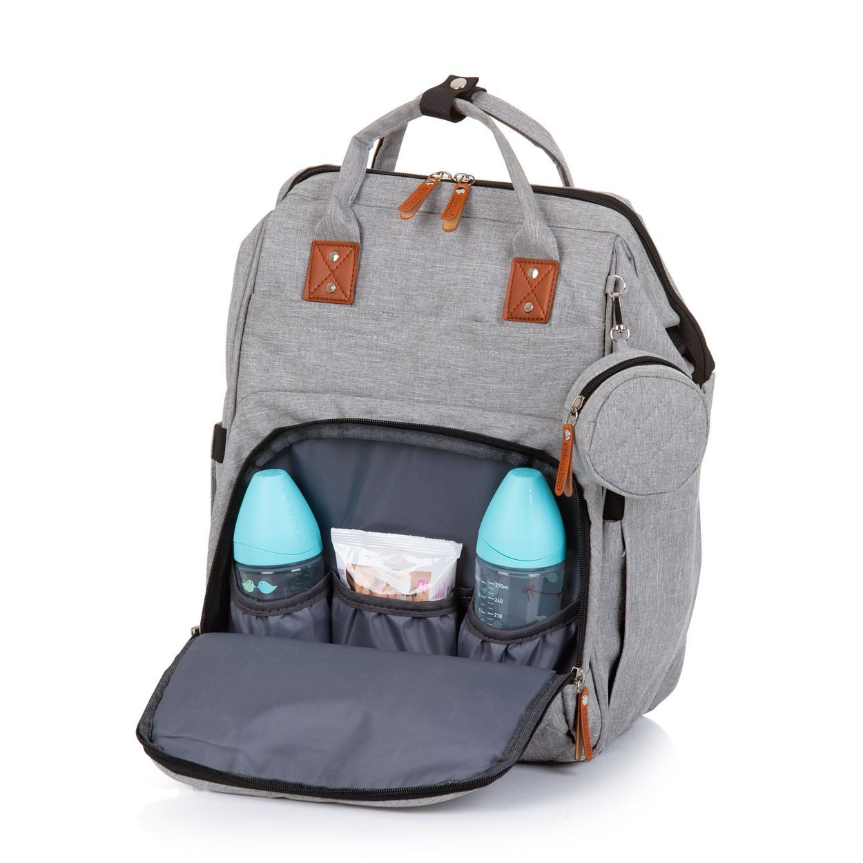 Chipolino Wickeltasche Wickeltasche, Kinderwagen (1-tlg), Rucksack Reißverschluss Schnullertasche