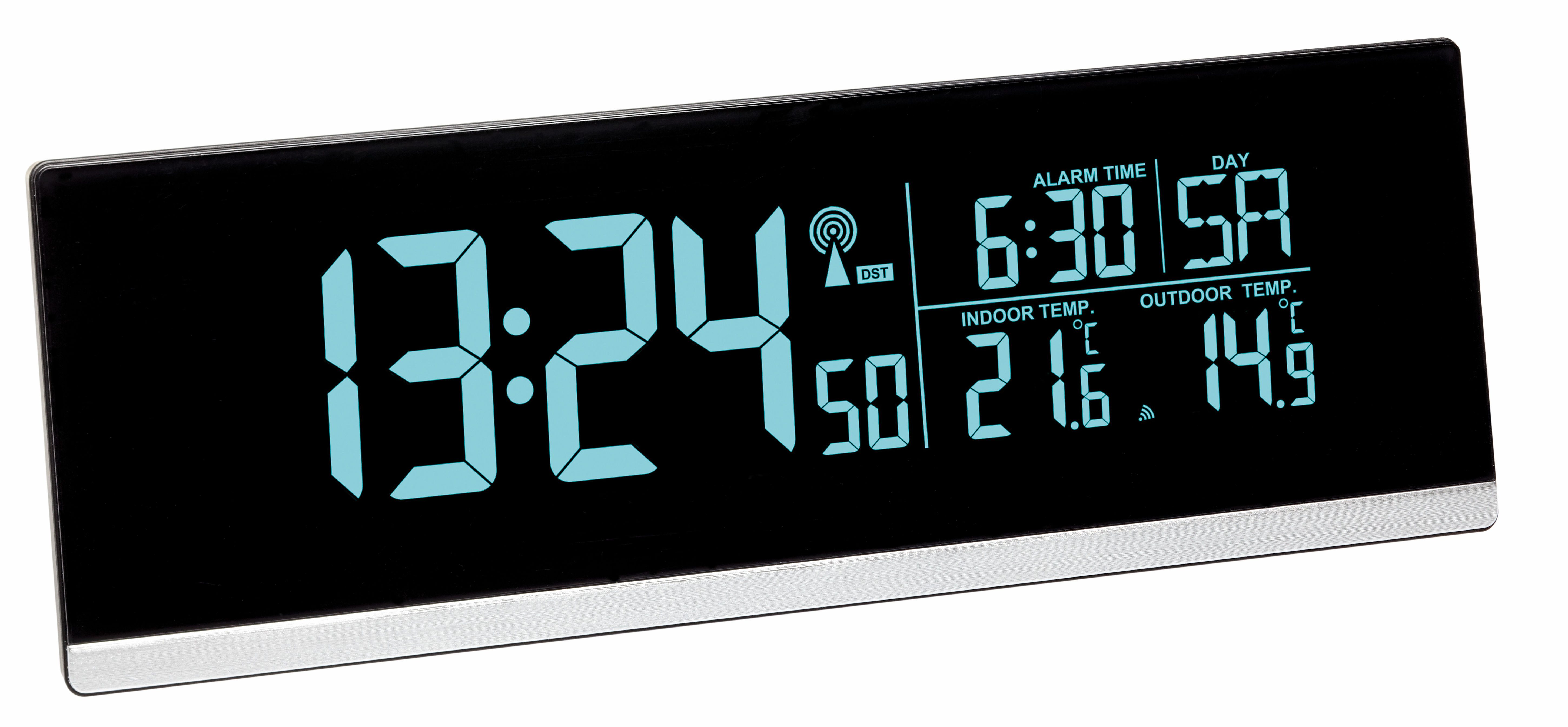 Funkwecker TFA Multi-Color mit Farbwechsel Display 60.2548.01