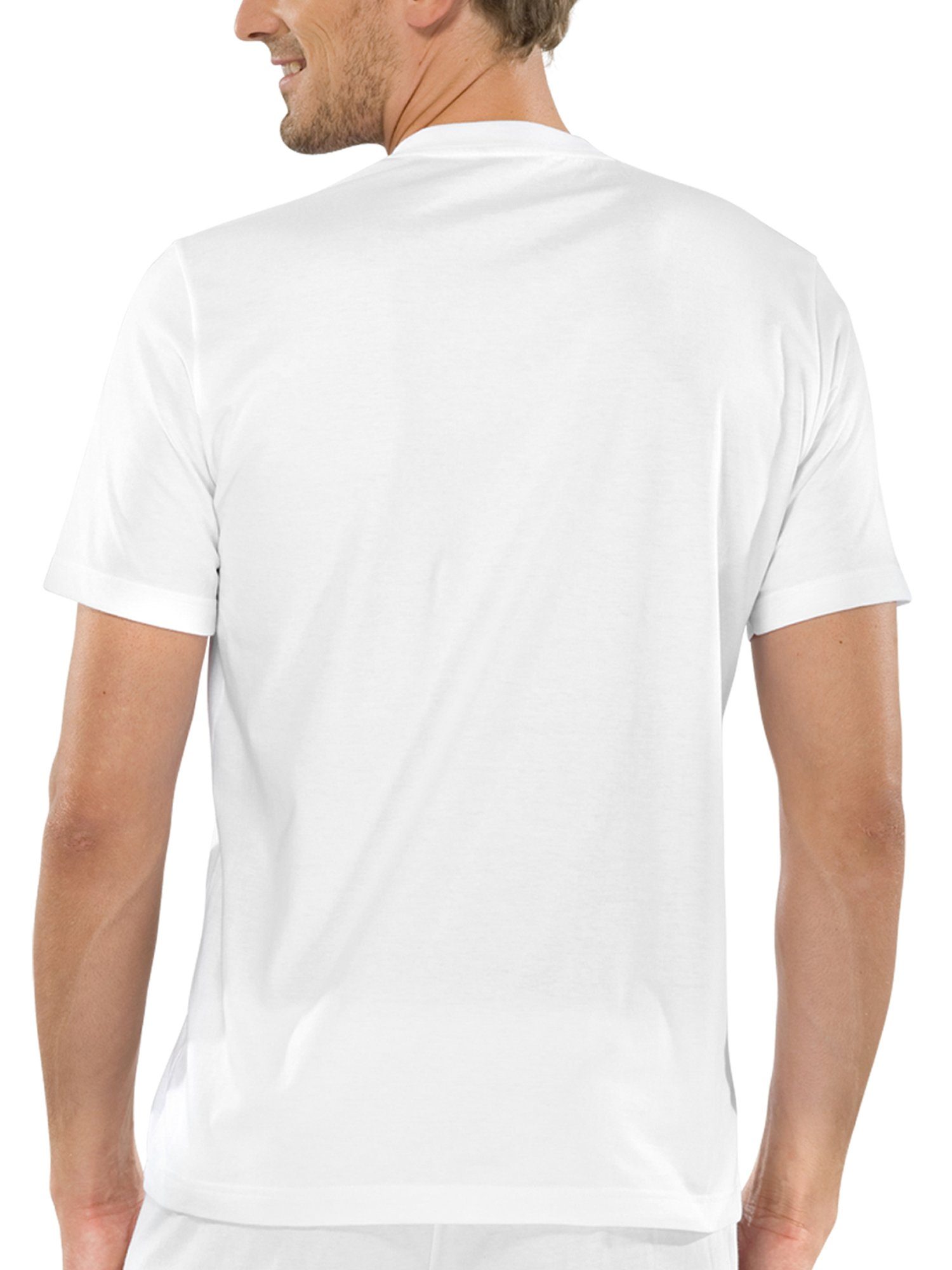 Schiesser T-Shirt 2-Pack weiss Essentials