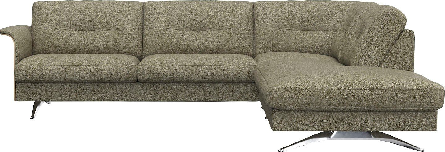 FLEXLUX Ecksofa Glow, super bequem durch hochwertigem Sitzaufbau mit Federkern, L-Form, Skandinavisches Design, In hochwertiger Verarbeitung