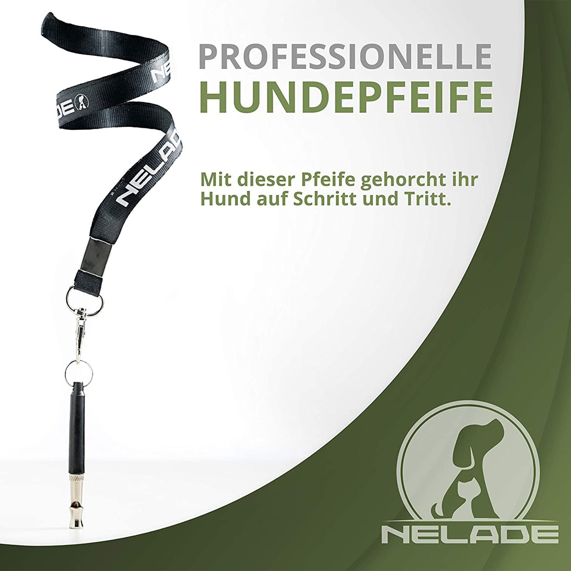 NELADE® Hundepfeife Hundepfeife Blau