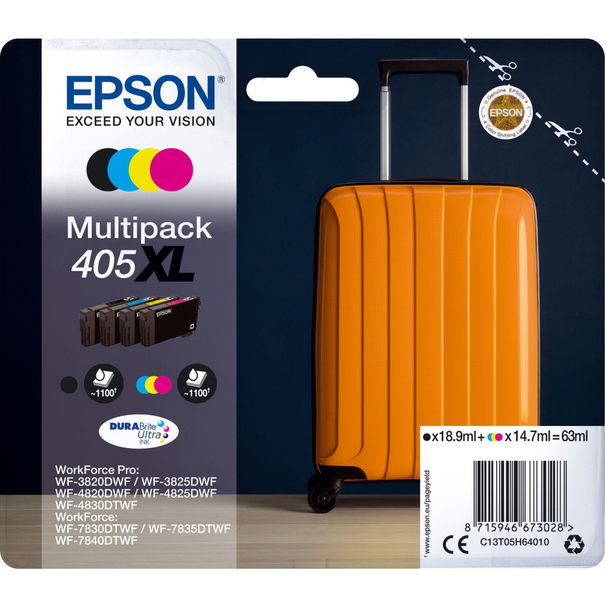 (C13T05H64010) 405XL Tinte Multipack Tintenpatrone Epson Epson