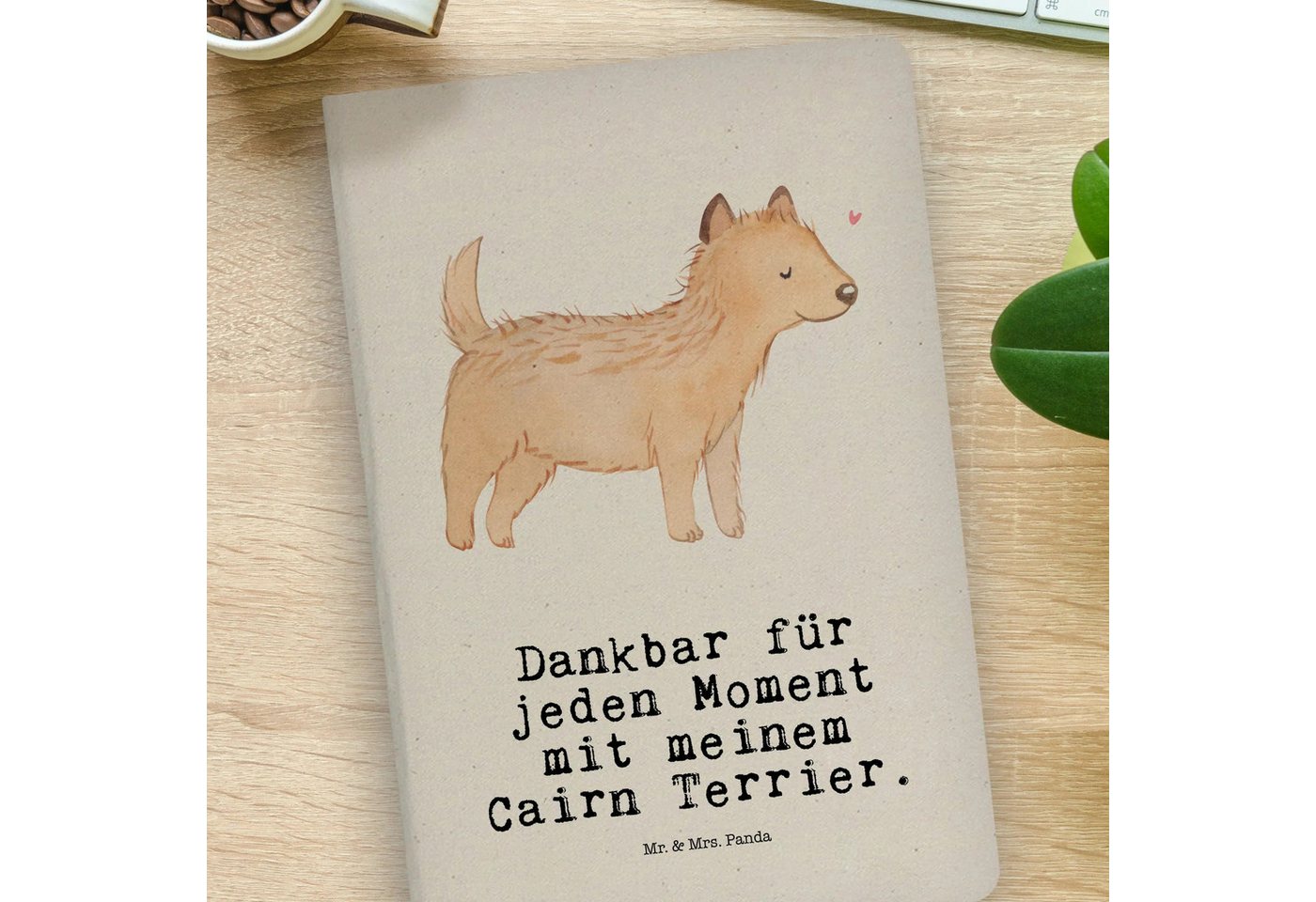 Thumbnail - Mr. & Mrs. Panda Notizbuch Cairn Terrier Moment - Transparent - Geschenk, Tierfreund, DIN A4 Tag Mr. & Mrs. Panda, Kreat...