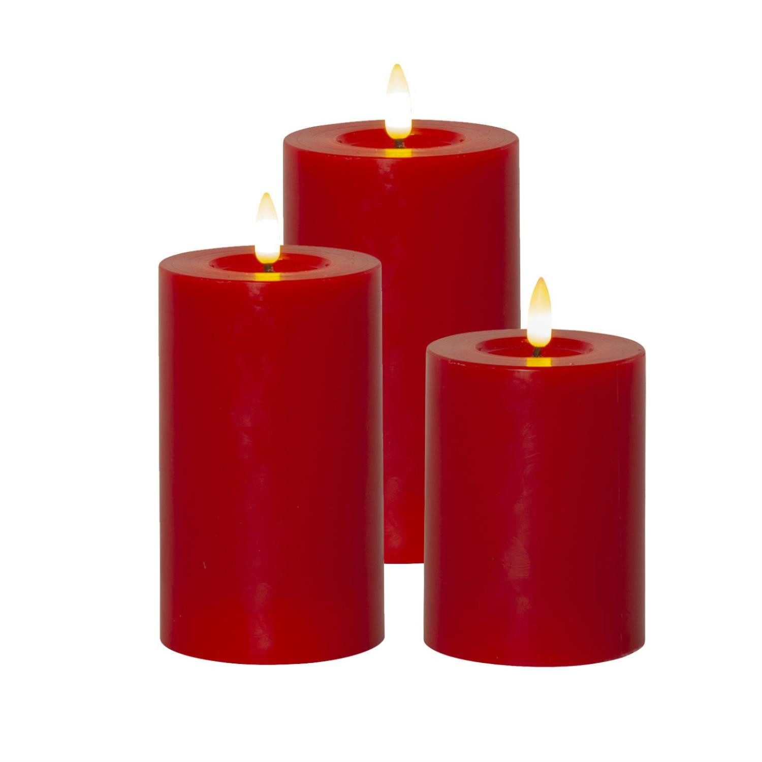 MARELIDA LED-Kerze LED Kerzenset LINA Echtwachs günstig online kaufen