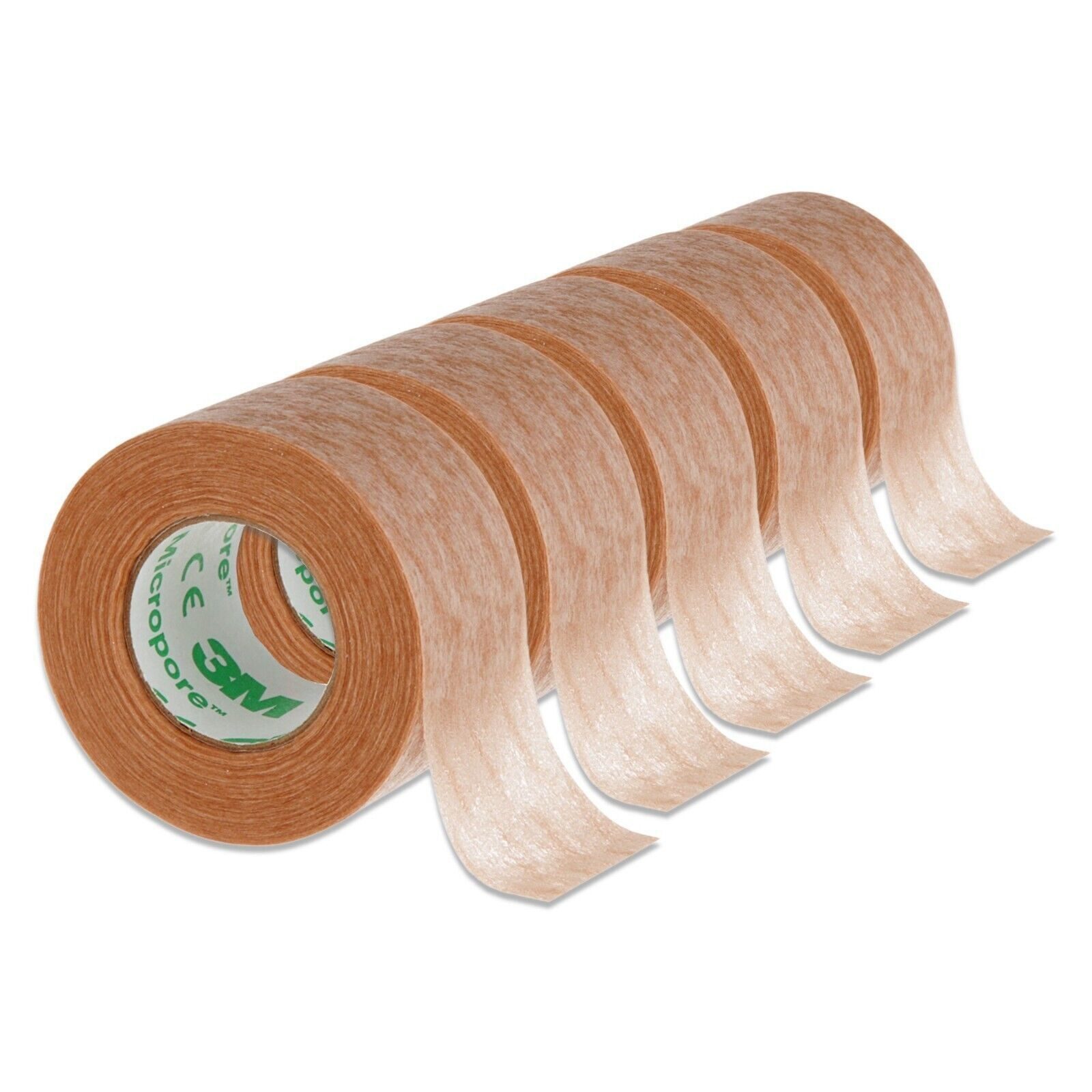 3M Augenlid-Tape Micropore 3M Tape Wimpernverlängerung Vliespflaster Hellbraun Haut Hohe Haftbarkeit