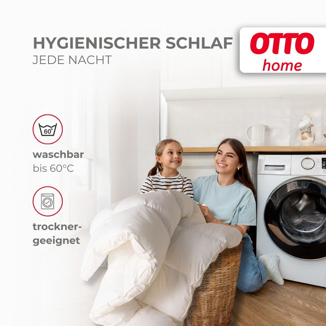 OTTO home Microfaserbettdecke Baca, Bettdecke 135x200 cm, 155x220 cm und weitere Größen, Füllung: aus hochwertiger 6D-Hohlfaser, Bezug: Polyester, Bettdecken, Sommer, Winter, 4-Jahreszeiten, Decke