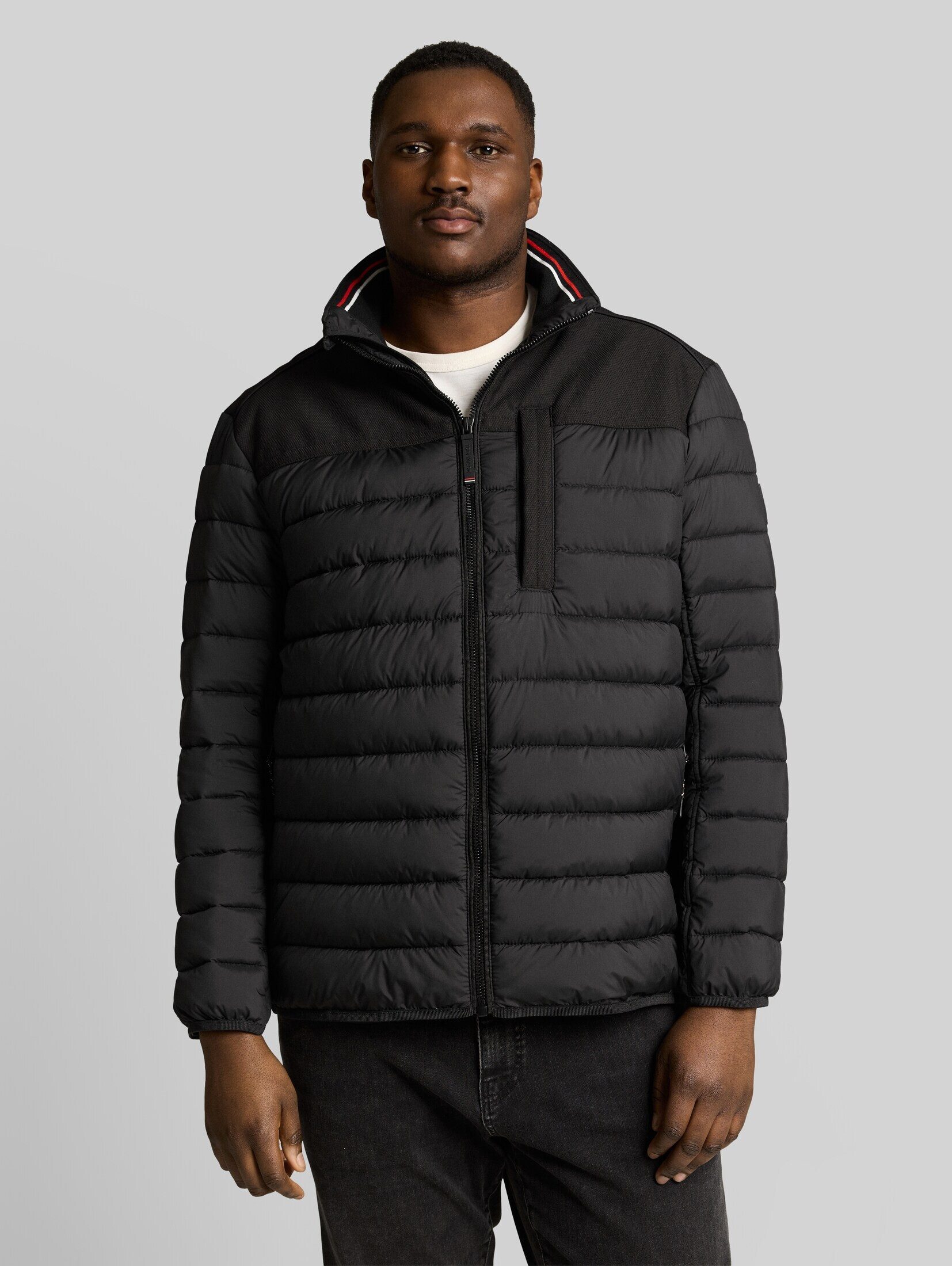 TOM TAILOR PLUS Winterjacke Jacken Plus Size - Hybrid Steppweste mit Stehkragen