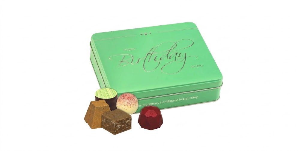 Confiserie Rabbel Schokolade Präsentdose mit Pralinen und Trüffeln 210g, 1 x