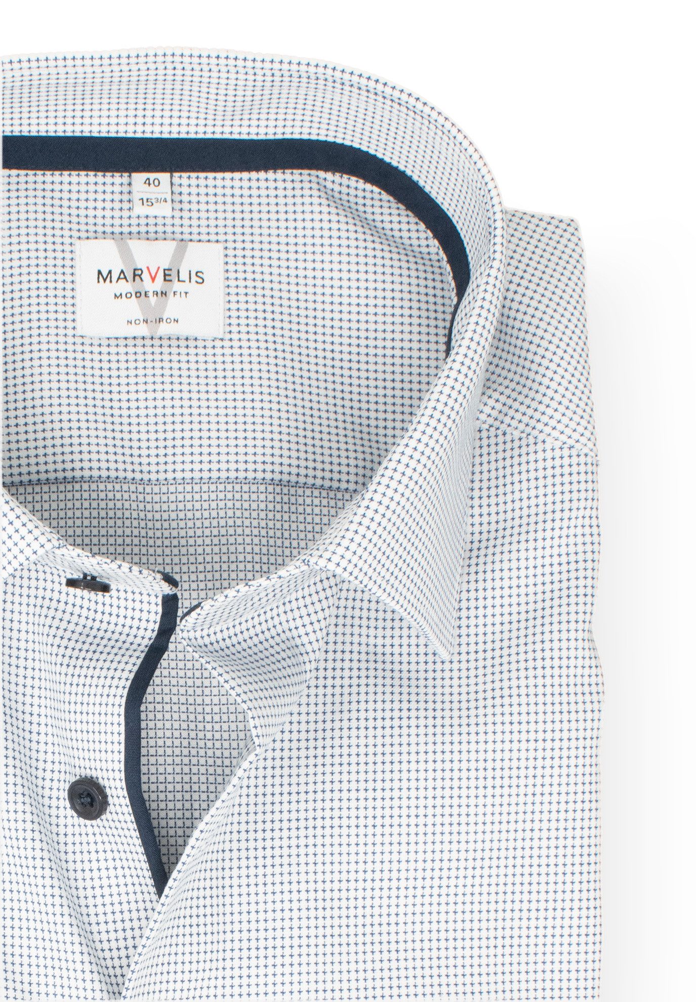 MARVELIS Businesshemd Modern Fit normale, leicht taillierte Schnittführung günstig online kaufen