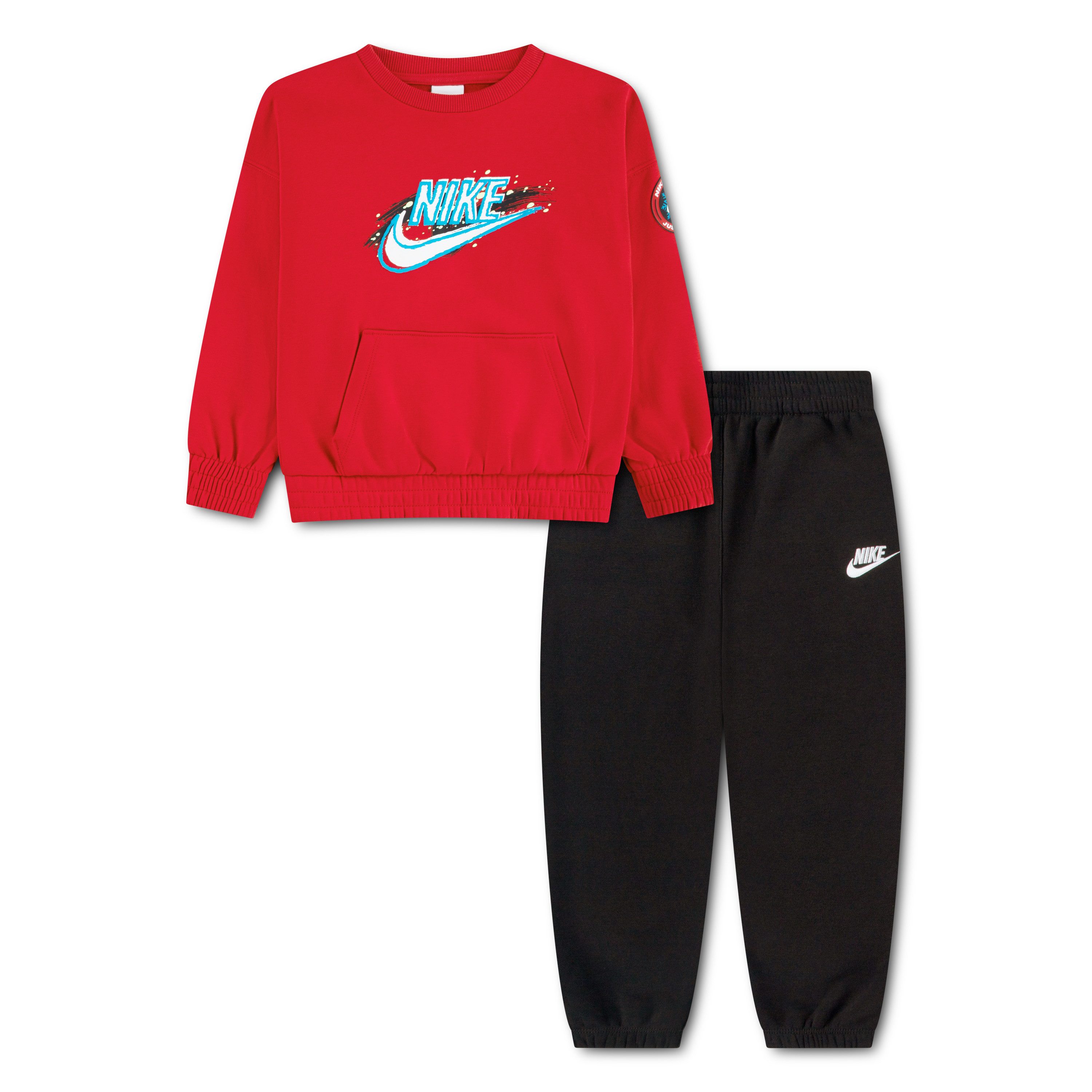 Nike Sportswear Jogginganzug NKB B NSW SNOW MOTION FLC CREW, aus Sweatware, in den Größen 3, 4, 5, 6, 7, 80, 86 und 92