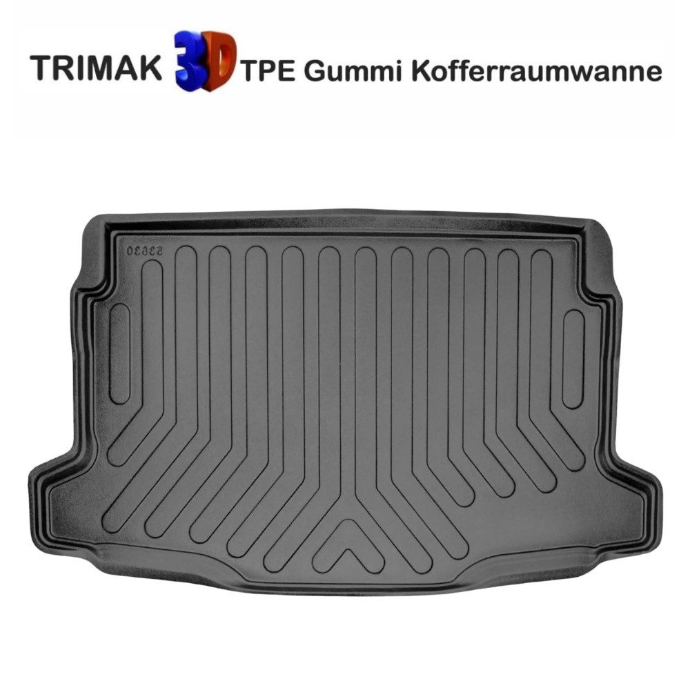 Trimak Passform-Fußmatten Oder Kofferraumwanne Oder Set kompatibel mit Jeep Avenger, Jeep Avenger ab 2023 Obere Kofferraummatte TPE Antirutschmatte