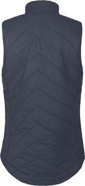 Bergson Outdoorjacke KOLARI Damen Steppweste, leicht wattiert, wasserabweisend, Normalgrößen, gra