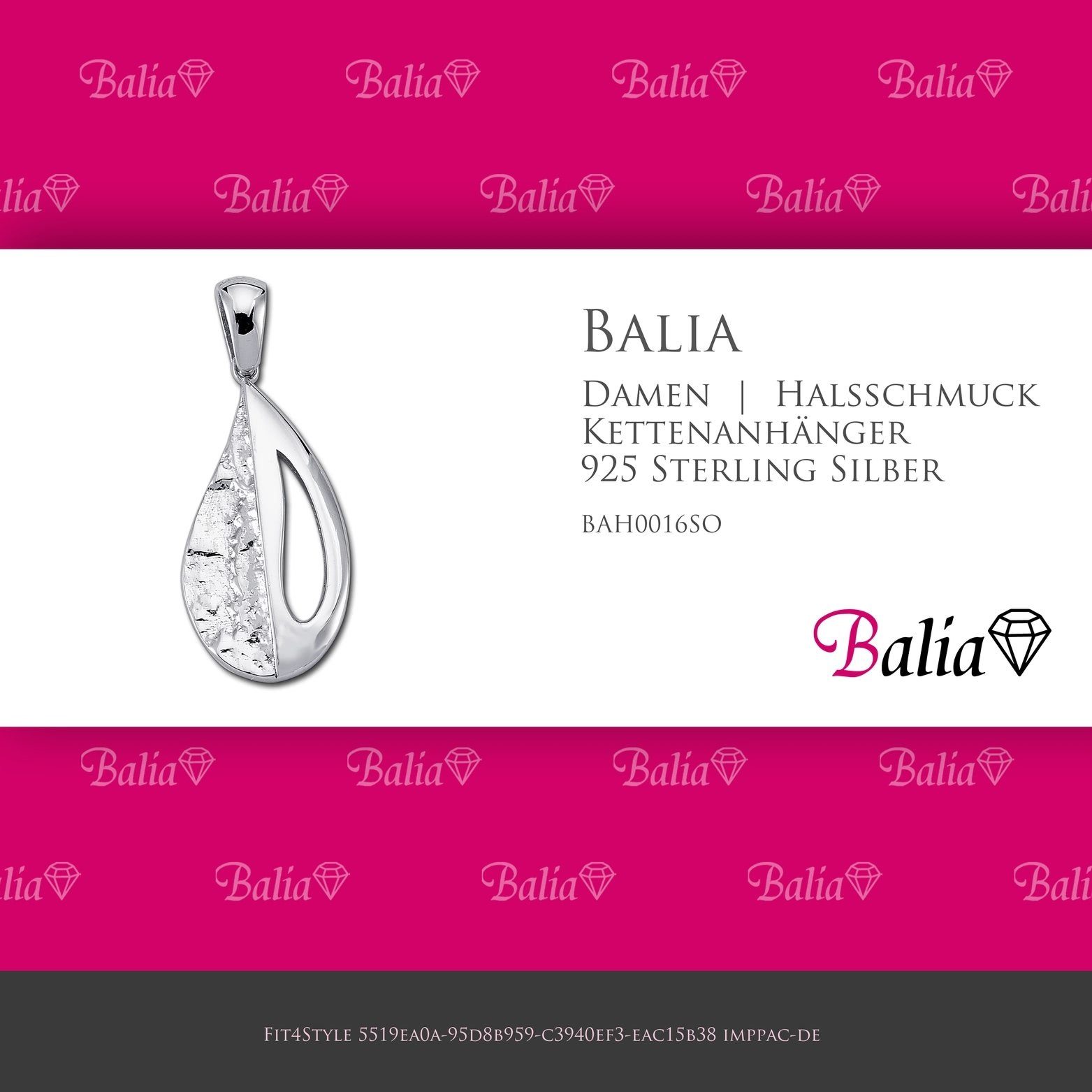 Balia Kettenanhänger Balia Kettenanhänger für Damen 925 Silber, Kettenanhän günstig online kaufen