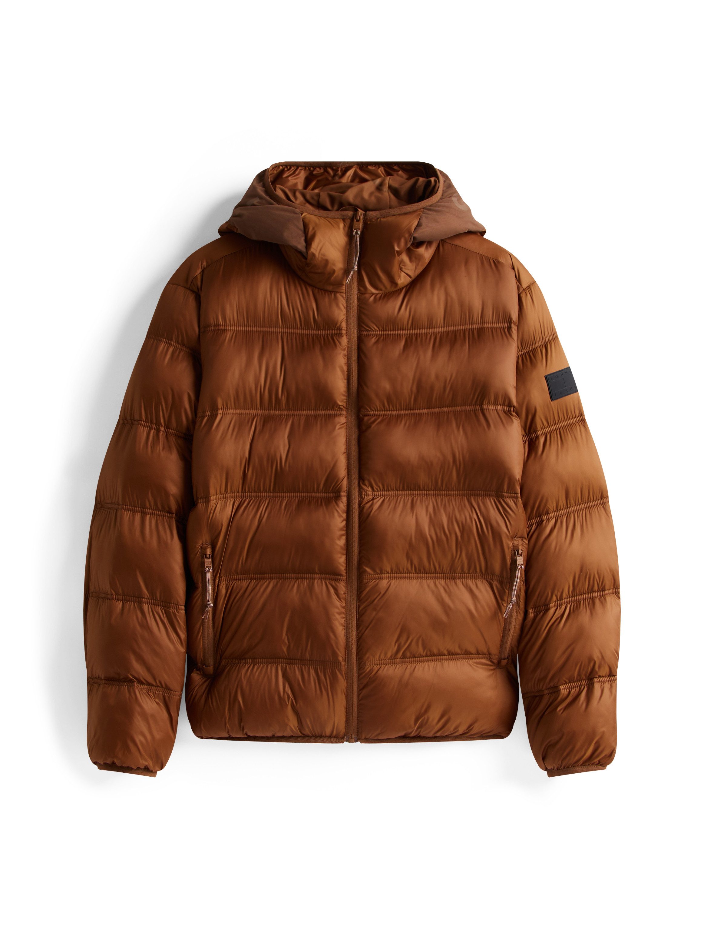 Tommy Jeans Steppjacke HOODED LOGO PUFFER Winterjacke Steppjacke W Regular fit mit Rundhalsausschnitt – Bild 4 von 5