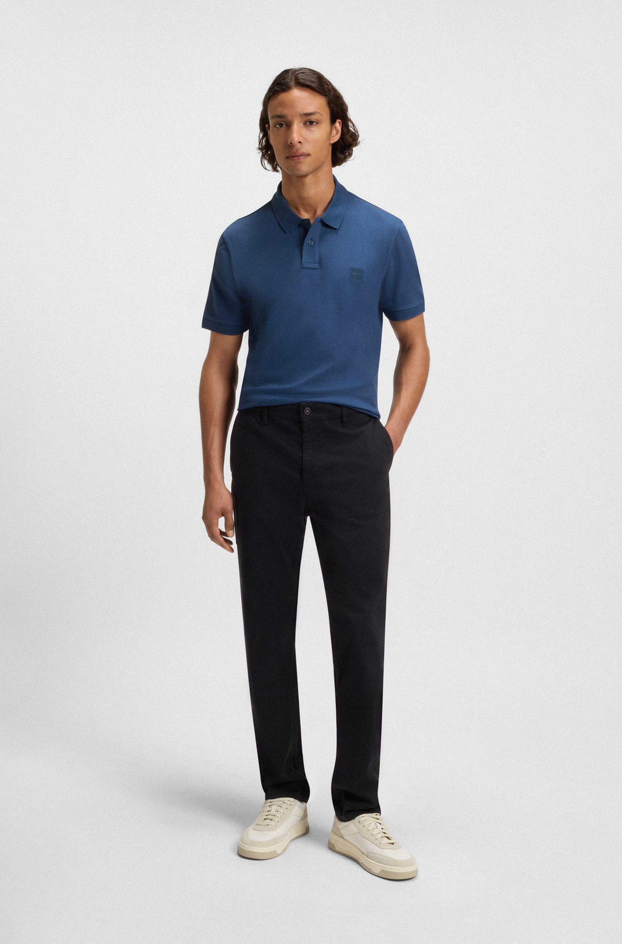 BOSS ORANGE Poloshirt Passenger Regular Fit Classic Stretch Pique Polo, pflegeleicht, Baumwolle mit Elasthan – Bild 3 von 5
