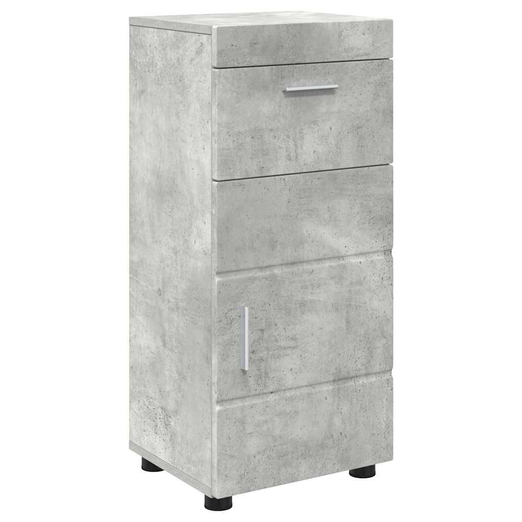 vidaXL Badezimmerspiegelschrank Badezimmerschrank-Set TULUM Beton Grau 37 x 31,5 x 82 cm (1-St)