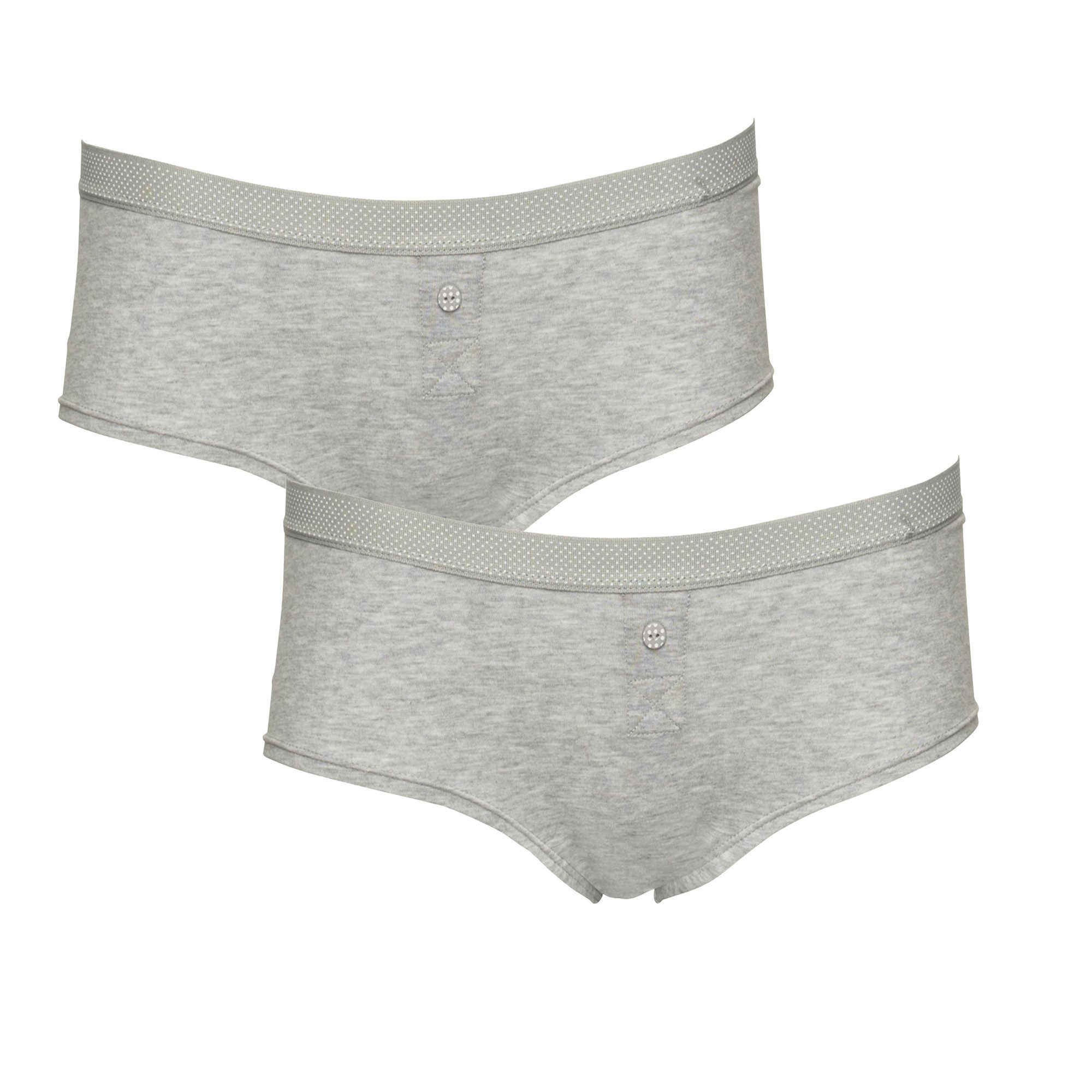 Boobs & Bloomers Boxershorts Anny Knopf als Deko, eng, elastisch, bequem, weich, mit Bund, Baumwollmix