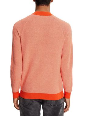 edc by Esprit Rundhalspullover Gestreifter Stehkragen-Pullover