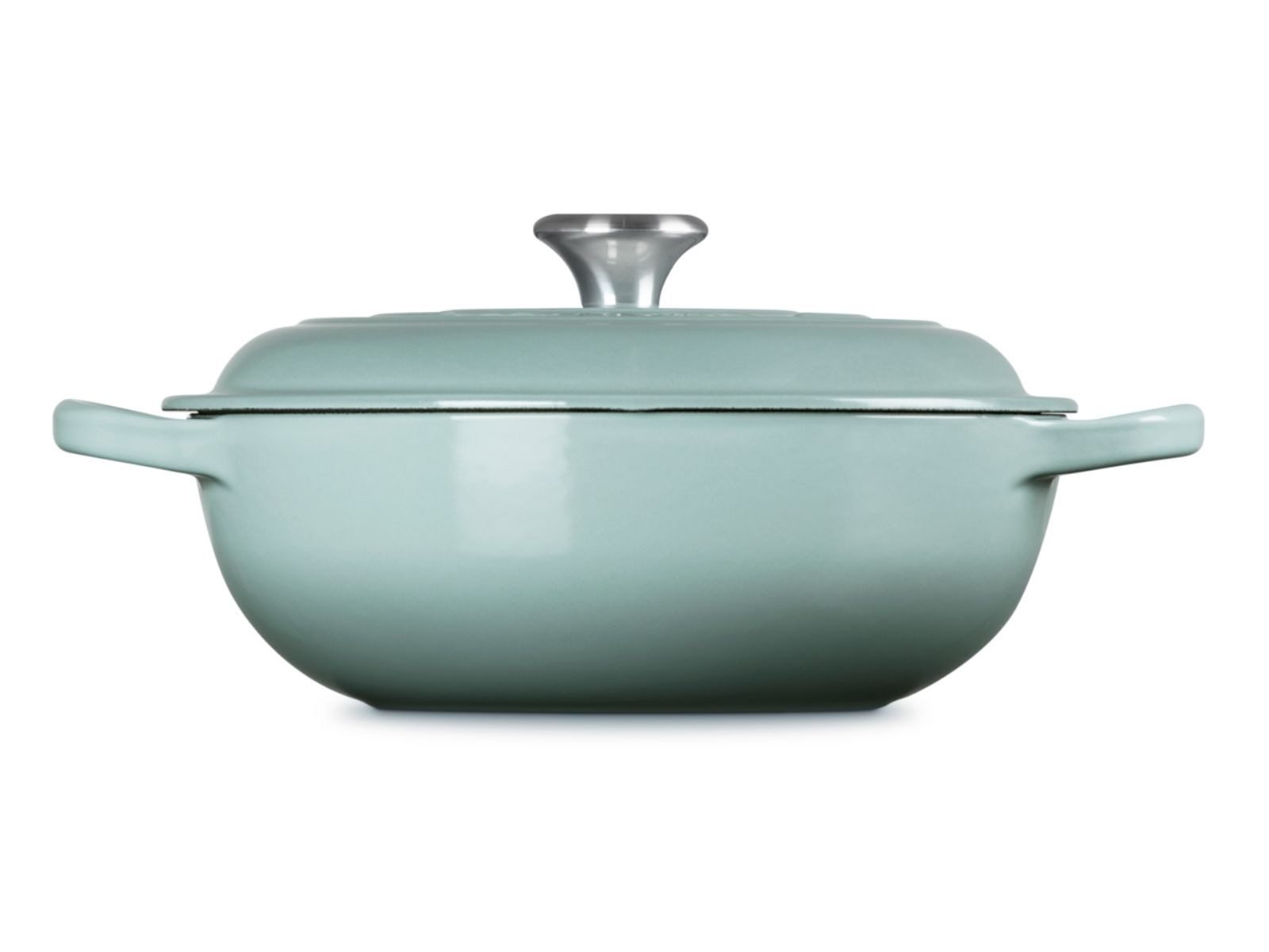 LE CREUSET Bräter Stew Pot Signature rund sea salt 22cm, Emailliertes Gusseisen