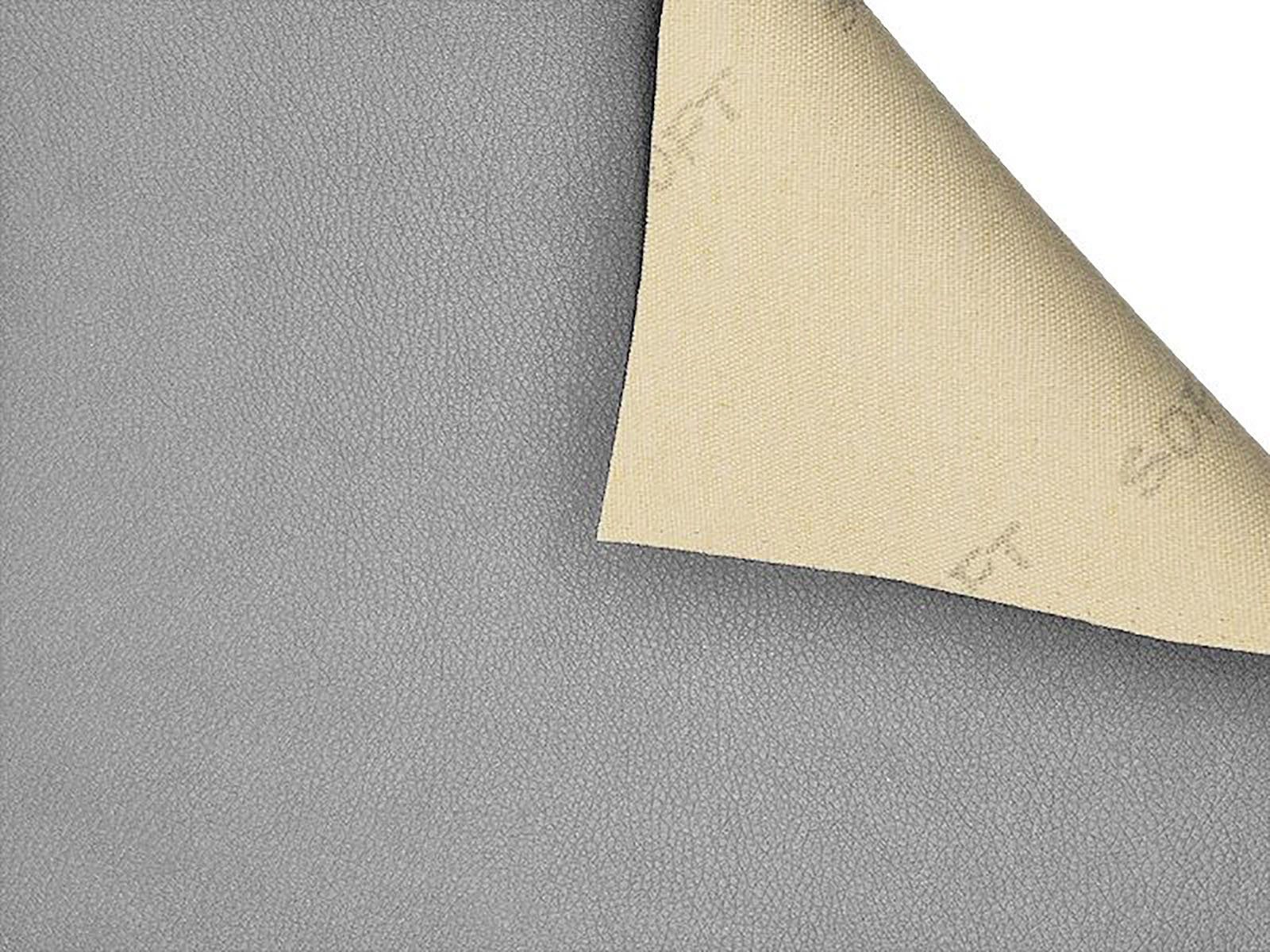 Thumbnail - maDDma Stoff 0,5m Kunstleder Stoff Breite 142cm, silber