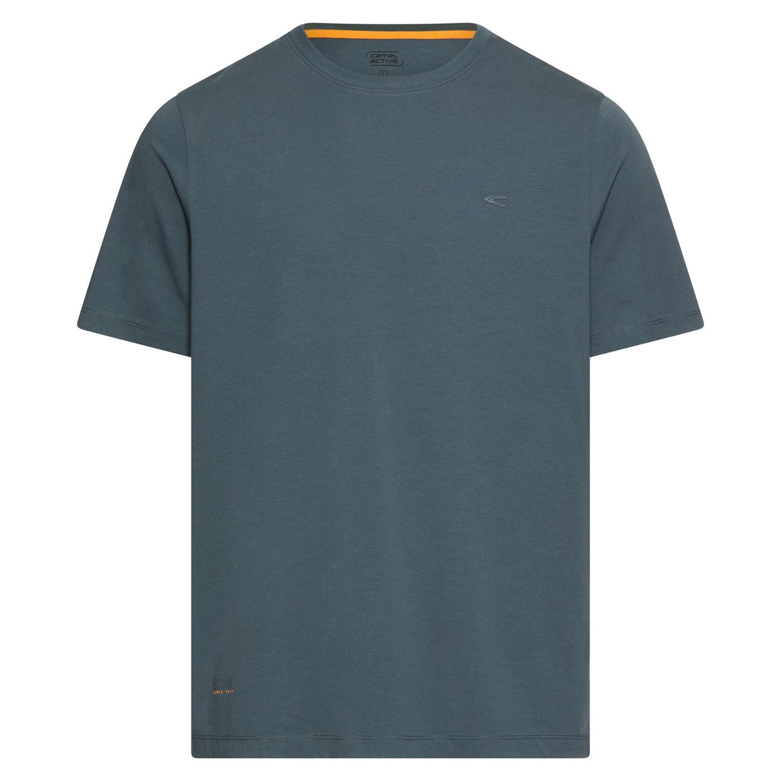 camel active Rundhalsshirt Camel Active Übergrößen Stretch-T-Shirt graublau