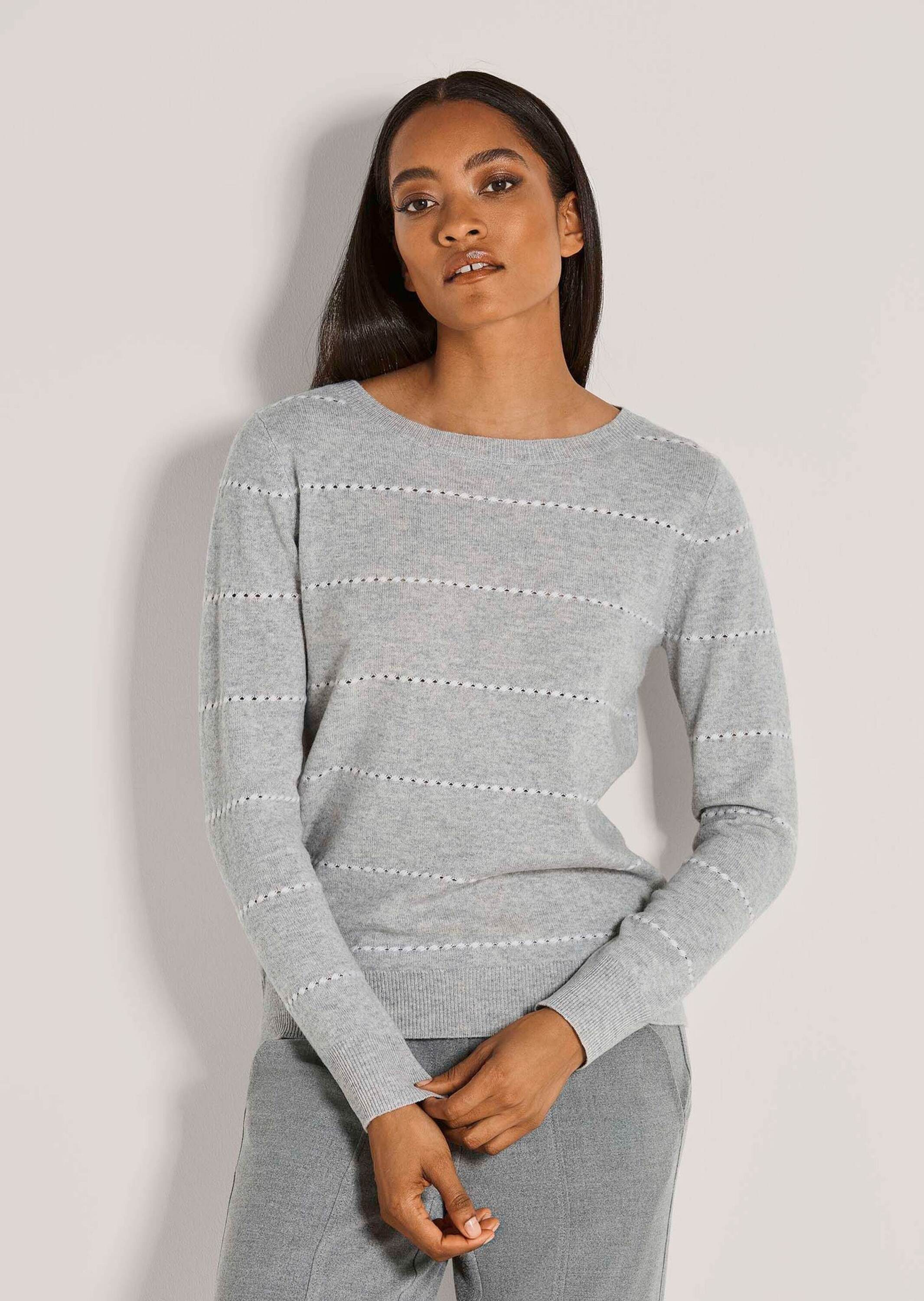MADELEINE Strickpullover Luxuriöser Kaschmirpullover mit Ajour-Muster Melie günstig online kaufen