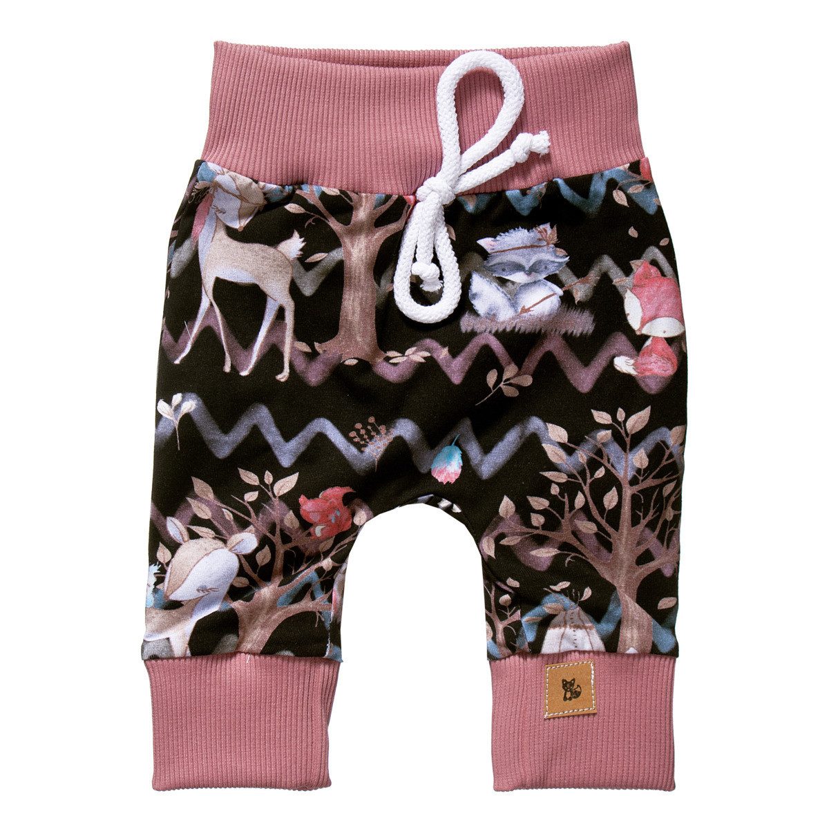 Stoffhose Handmade Waldtiere Mädchen