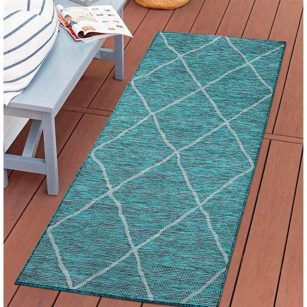 Carpet City Outdoorteppich PALM 3075, rechteckig, Höhe: 5 mm, Läufer, Wette günstig online kaufen