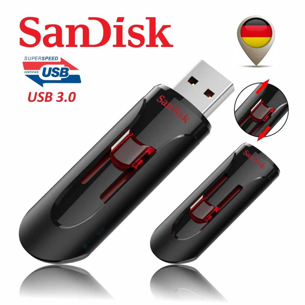 SanDisk Cruzer Glide 3.0 USB Flash Drive 16 GB USB-Stick