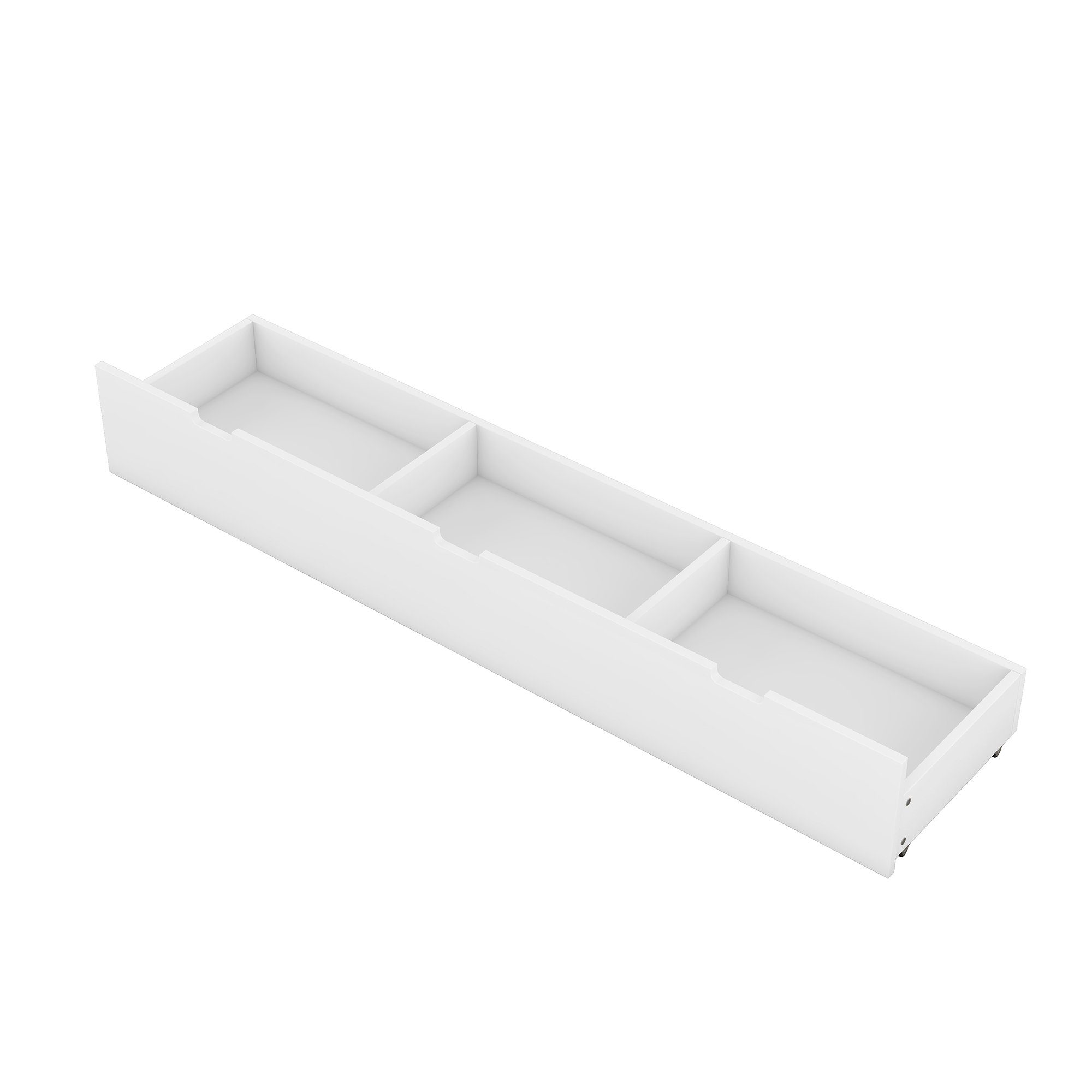 Ulife Himmelbett Holzbett Weiß mit | X | Weiß | 90 Schublade, Weiß Kinderbett Kiefer Einzelbett cm Weiß 200