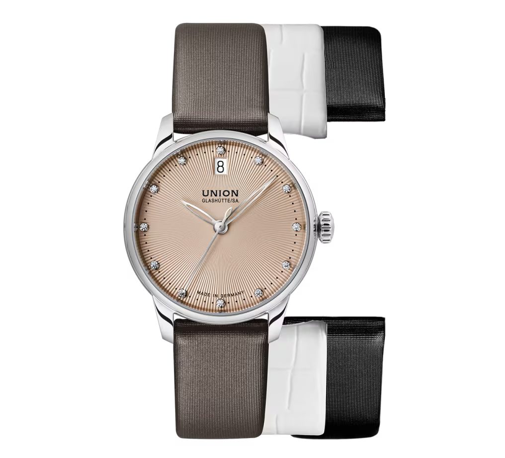 Automatikuhr Glashütte Damenuhr Automatik mit 3 Armbändern