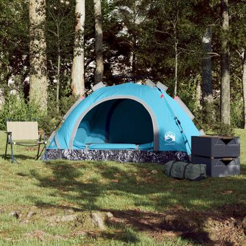 vidaXL Wurfzelt Zelt Campingzelt 2 Personen Blau Quick Release
