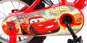 TPFSports Kinderfahrrad Disney Cars 12 Zoll, 1 Gang, (Jungs Fahrrad - Rutschfeste Sicherheitsgriffe), Kinder Fahrrad 12 Zoll mit Stützräder Laufrad Jungen Kinderrad