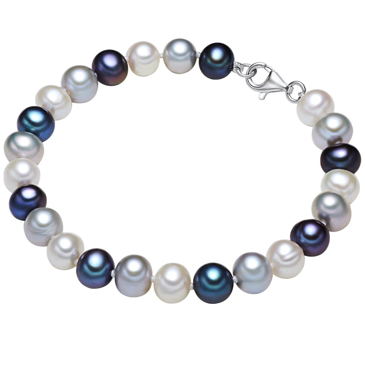 Valero Pearls Armband silber, mit Süßwasser-Zuchtperle